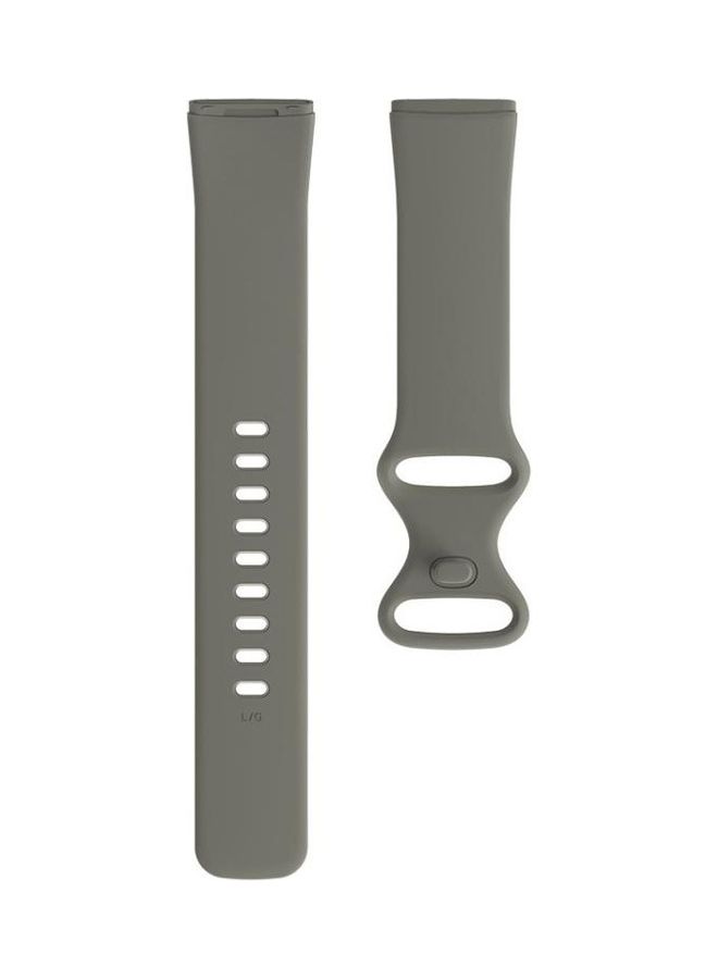 BGM Silicone Replacement Strap Watchband for Fitbit Versa 3/Sense Size: S Grey - Image 2