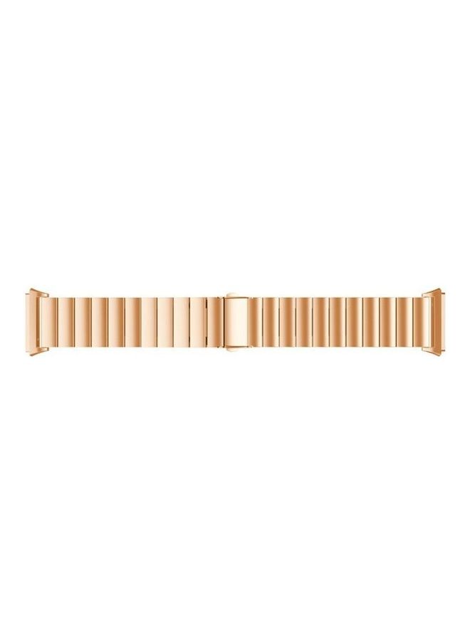 BGM Ionic Stainless Steel Watch Strap For Fitbit Rose Gold - Image 3