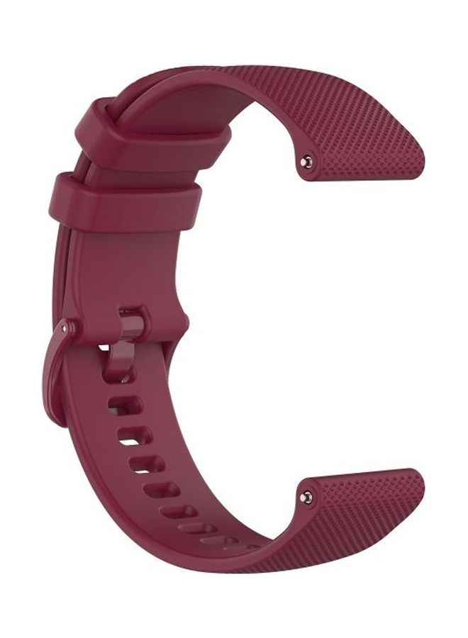 BGM Silicone Strap For Garmin Vivoactive 4 Wine Red - Image 3