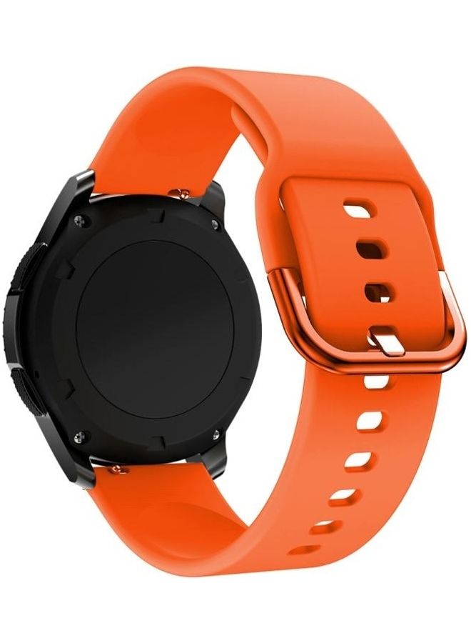 BGM Buckle Silicone Watchband For Huawei Watch GT2E/GT/GT2 Orange - Image 1