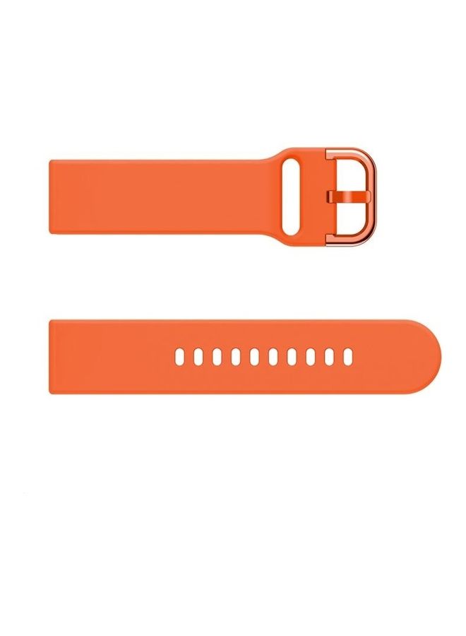 BGM Buckle Silicone Watchband For Huawei Watch GT2E/GT/GT2 Orange - Image 3