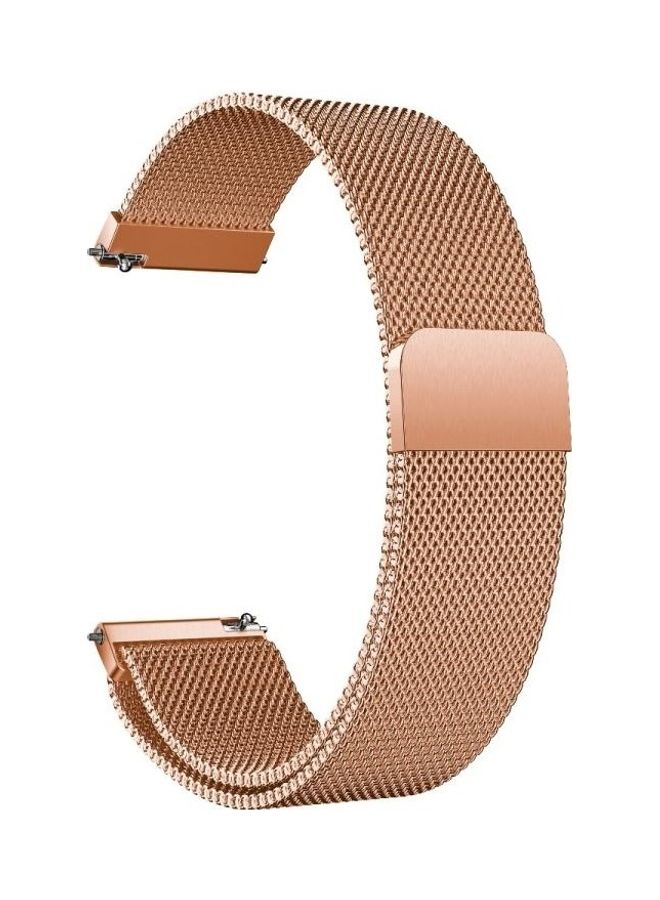 BGM Stainless Steel Replacement Strap For Huawei Watch 3/ 3 Pro Rose Gold - Image 1