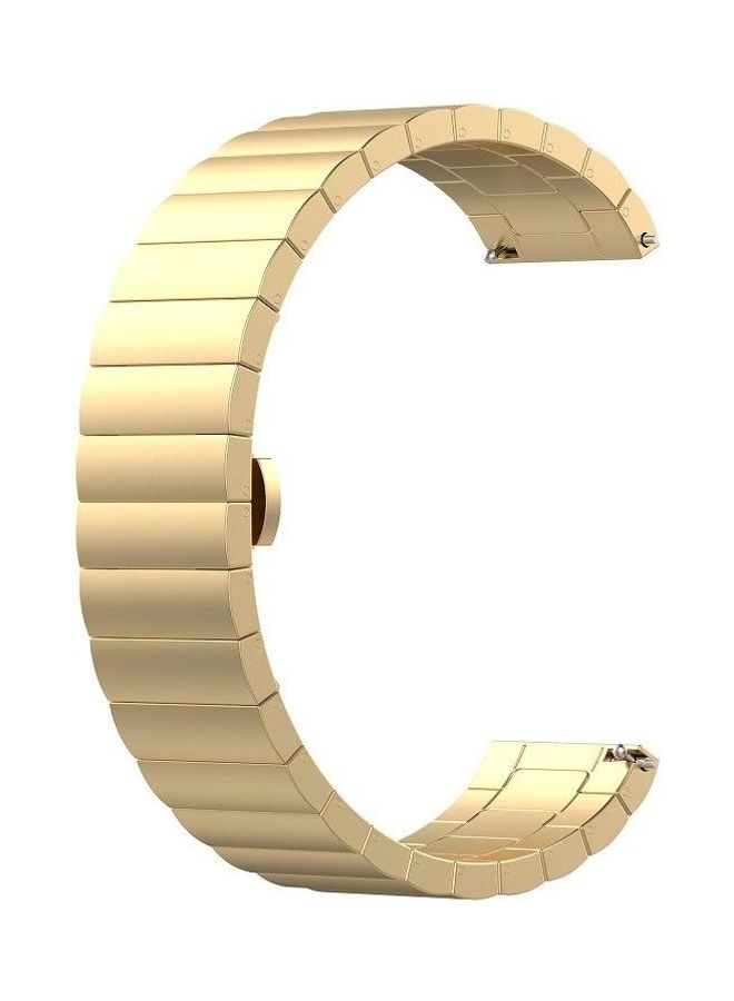 BGM Stainless Steel Replacement Wrist Strap Watch Band Gold - Image 1