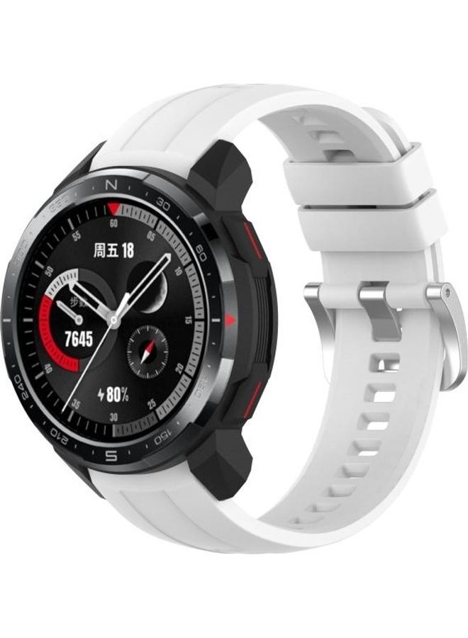 BGM Silicone Replacement Strap For Huawei Honor Watch GS Pro White - Image 4