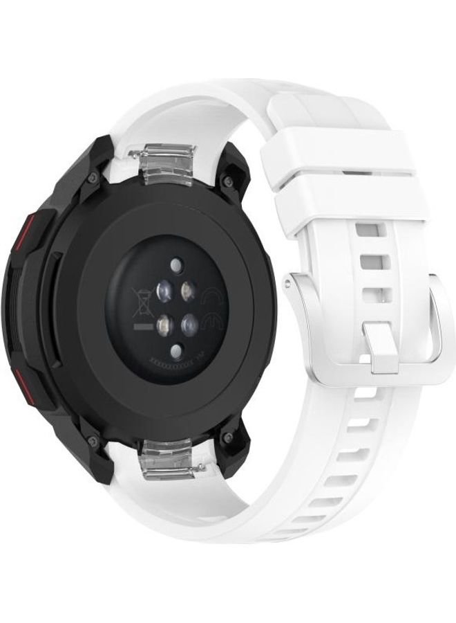 BGM Silicone Replacement Strap For Huawei Honor Watch GS Pro White - Image 5
