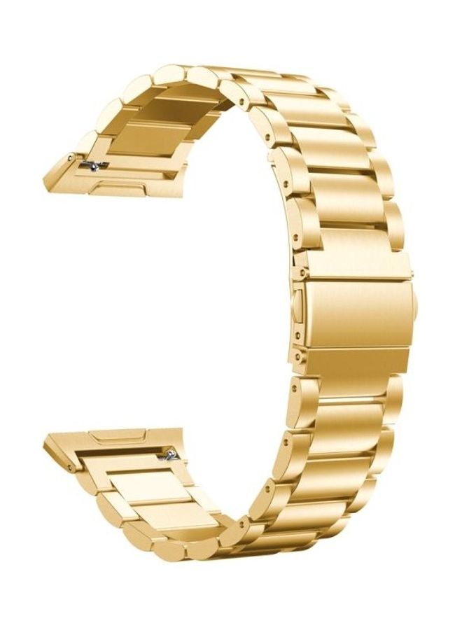 BGM Stainless Steel Replacement Wrist Strap Watch Band Gold - Image 2