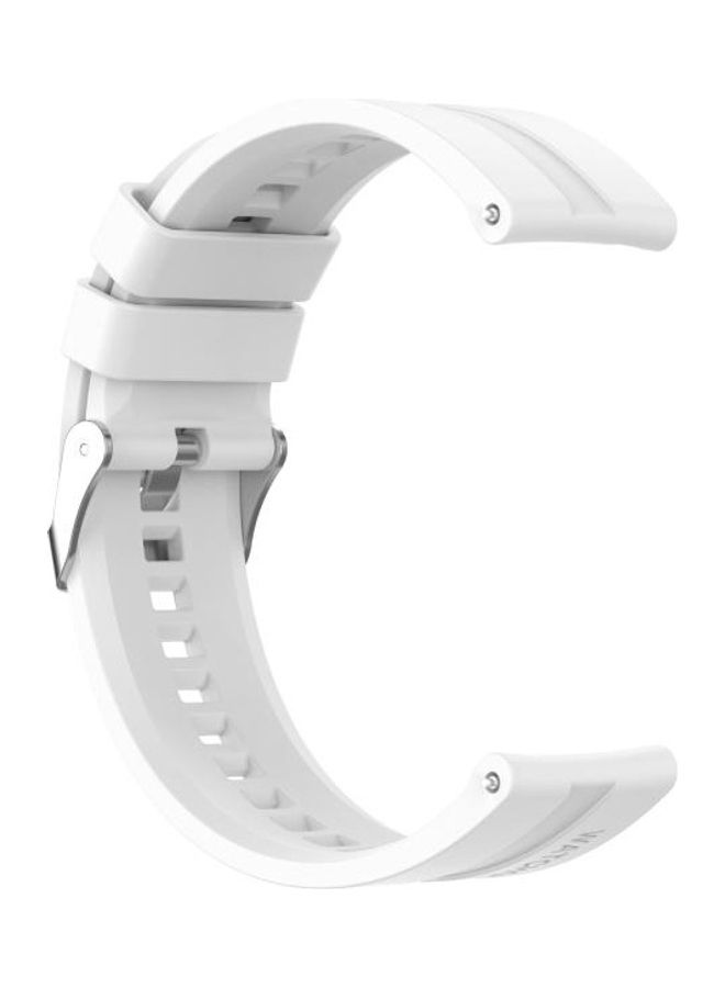 BGM Silicone Replacement Wrist Strap For Huawei Watch GT 2 46mm White - Image 3