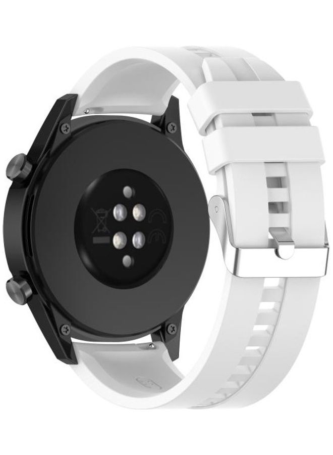 BGM Silicone Replacement Wrist Strap For Huawei Watch GT 2 46mm White - Image 5