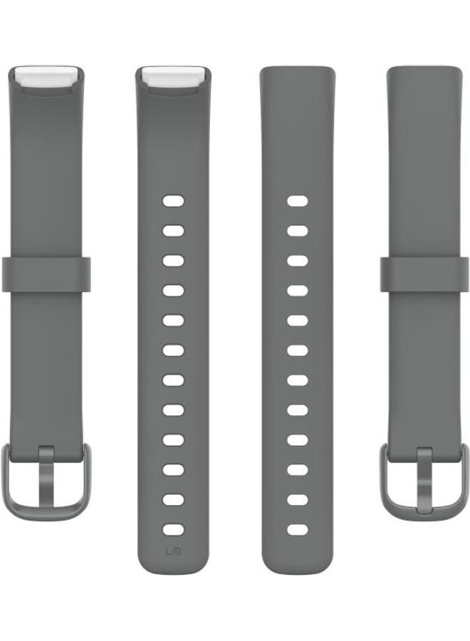 BGM Silicone Replacement Strap Watchband For Fitbit Size:S Grey - Image 2