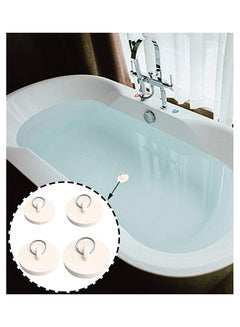 Generic 12-Pieces Four Size Drain Stopper Set White 4.7cm  - Image 5