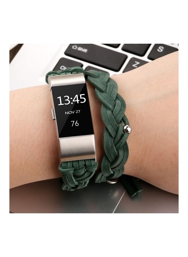 BGM Replacement Strap Band for Fitbit Charge 2 Smartwatch Green - Image 3
