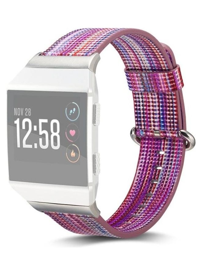 BGM Leather Coloured Drawing Watchband For Fitbit Ionic Multicolour - Image 1