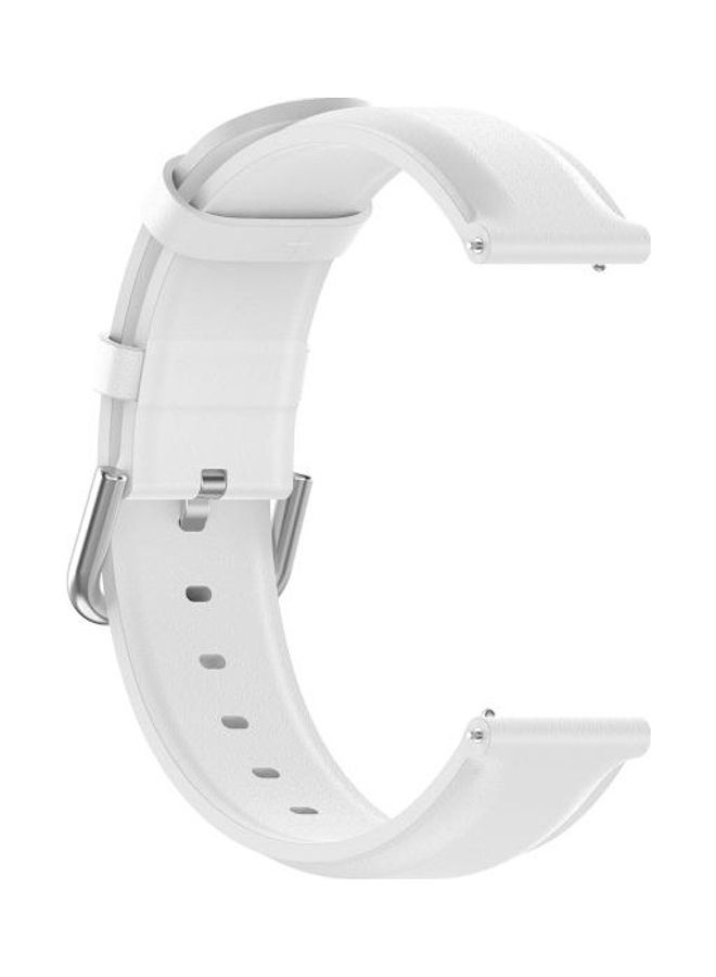 BGM Tail Leather Replacement Strap For Huawei Watch 3 / 3 Pro 22mm White - Image 3