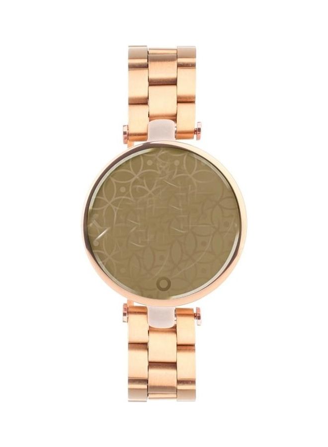 BGM Stainless Steel Three Beads Hand Detachable Xiaoman Waist Strap Wristband For Garmin Lily Rose Gold  - Image 4