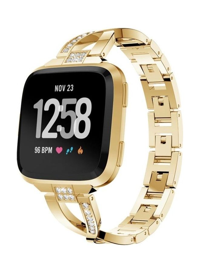 بي جي إم سوار ساعة من الإستانلس ستيل مزود بحزام للخصر ذهبي - Image 2