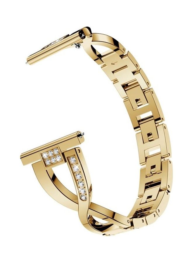 بي جي إم سوار ساعة من الإستانلس ستيل مزود بحزام للخصر ذهبي - Image 4