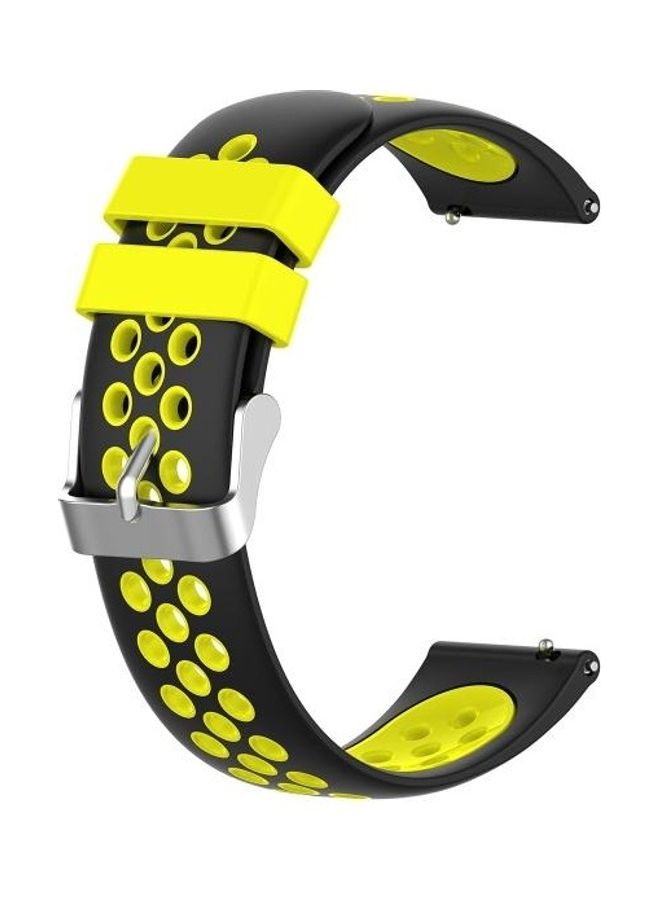 BGM Replacement Strap for Huawei Watch 3/3 Pro 22mm Black/Yellow - Image 1