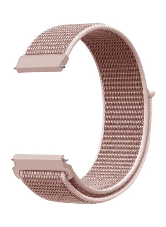 BGM Simple Nylon Braided Strap For Samsung Galaxy Watch Pink - Image 1