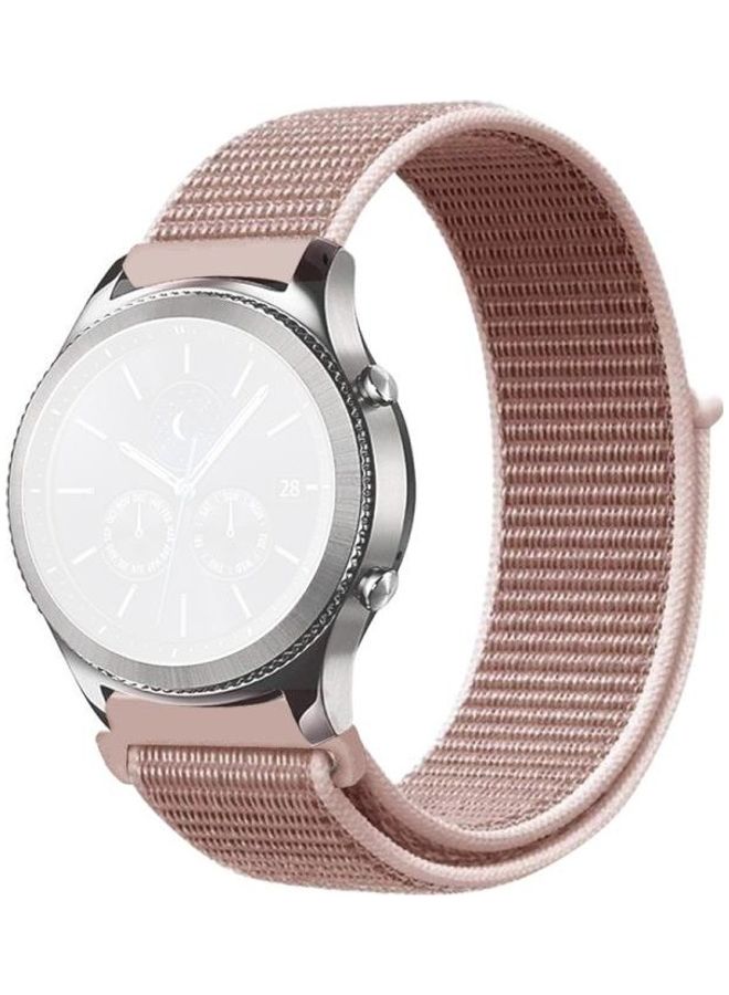 BGM Simple Nylon Braided Strap For Samsung Galaxy Watch Pink - Image 2