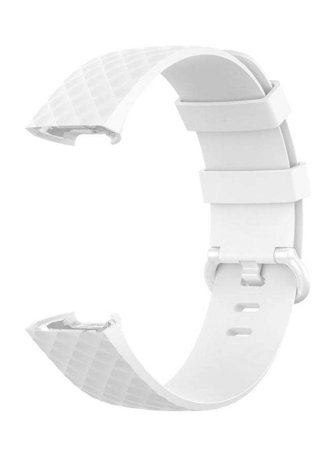 BGM TPU Wrist Strap Watchband for Fitbit Charge 4 / Charge 3 / Charge 3 SE, Size: S White - Image 3