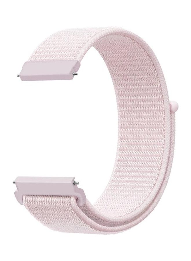 BGM Simple Nylon Braided Strap For Samsung Galaxy Watch 42mm Pearl Pink - Image 1
