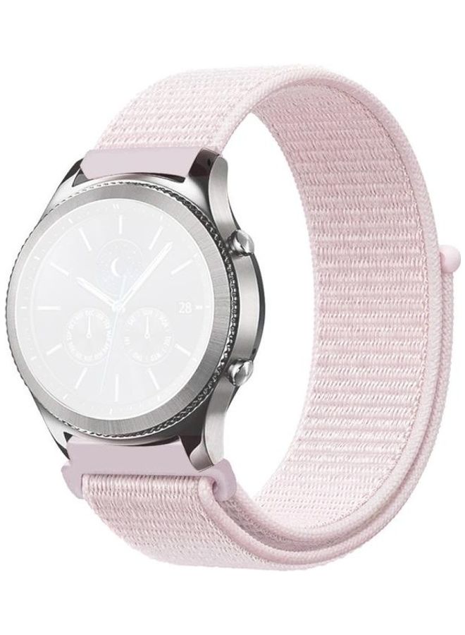 BGM Simple Nylon Braided Strap For Samsung Galaxy Watch 42mm Pearl Pink - Image 2