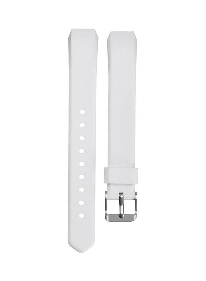 BGM Silicone Replacement Wrist Strap Watchband For Fitbit Alta White - Image 1