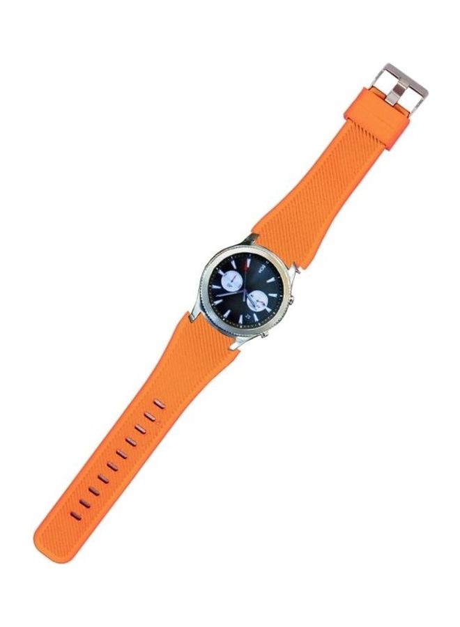 BGM Classic Smart Watch Silicone Watchband For Samsung Gear S3 Orange - Image 1