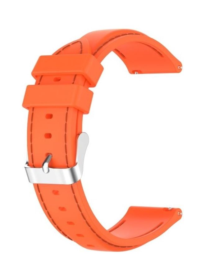 BGM Silicone Replacement Strap For Samsung Galaxy Watch 3 41mm/Active2/Active/Gear Sport 20mm Orange - Image 1