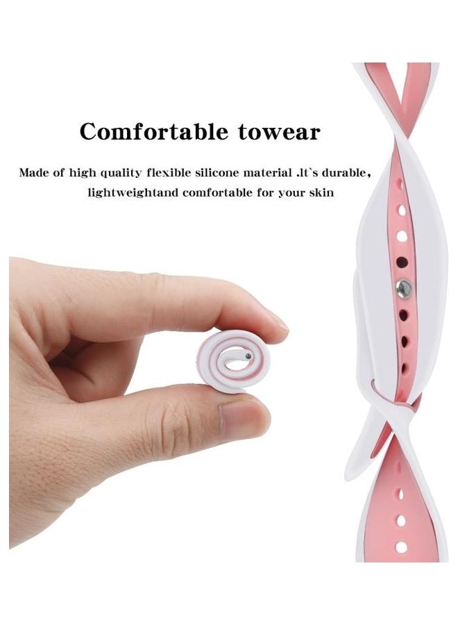 BGM Replacement Strap Watchband For Fitbit Versa White/Pink - Image 4