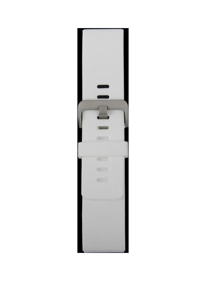 BGM Oblique Texture Silicone Watchband For Fitbit Blaze White - Image 3