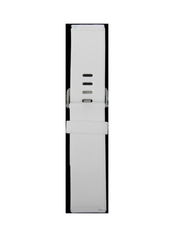 BGM Oblique Texture Silicone Watchband For Fitbit Blaze White - Image 4