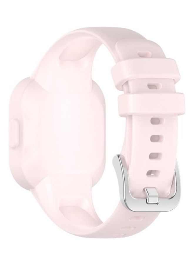 BGM Silicone Pure Color Replacement Watchband For Garmin Vivofit JR3 Pink - Image 2