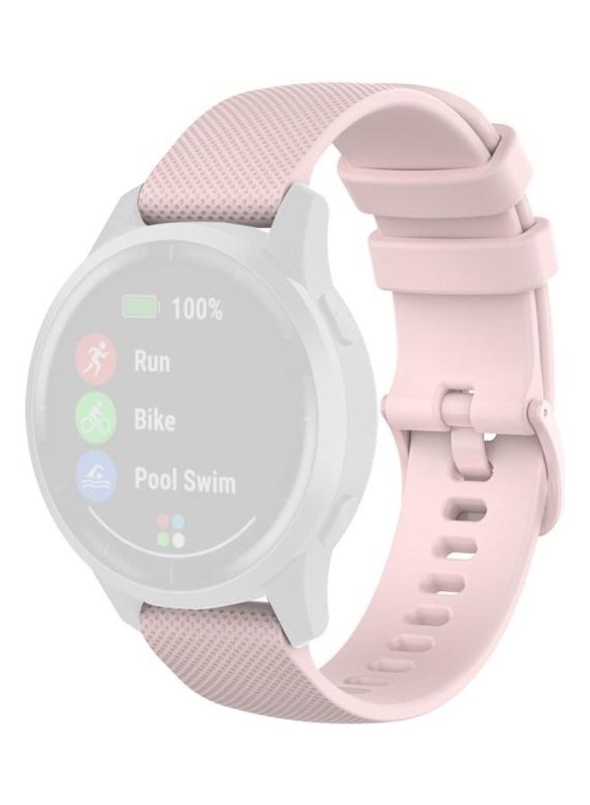 BGM Silicone Strap For Garmin Vivoactive 4 22mm Pink - Image 1