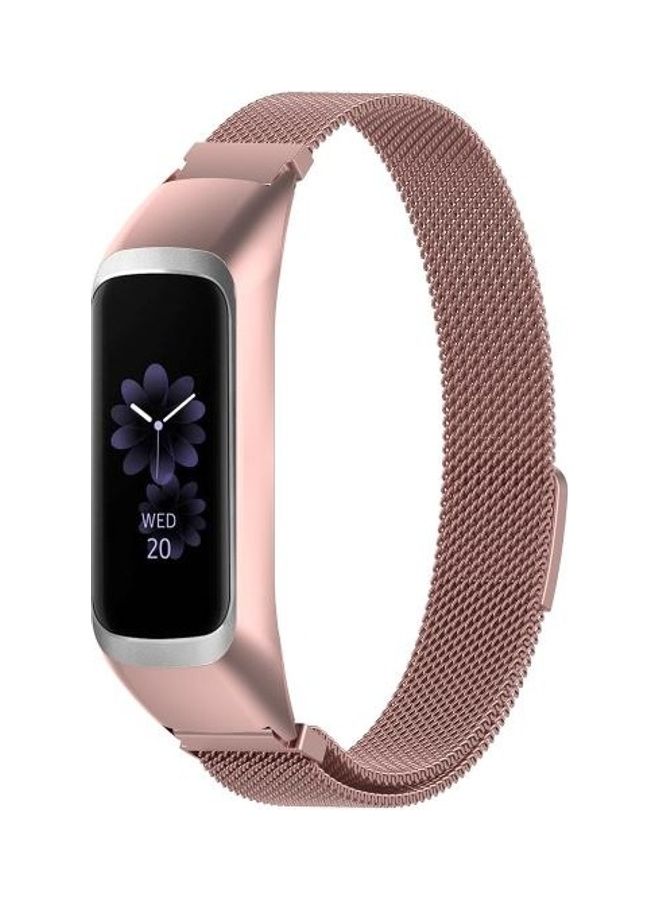 BGM - Milanese Replacement Strap For Samsung Galaxy Fit 2 SM-R220 Rose Gold - Image 1
