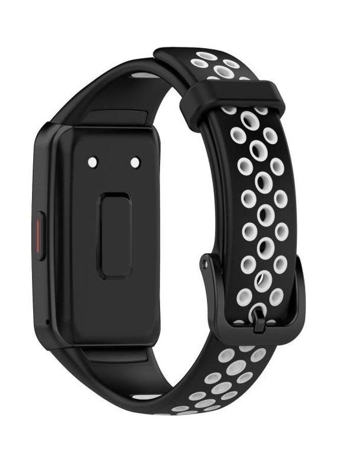 BGM Replacement Strap for Huawei Band 6 and Honor Band 6 Black/White - Image 5