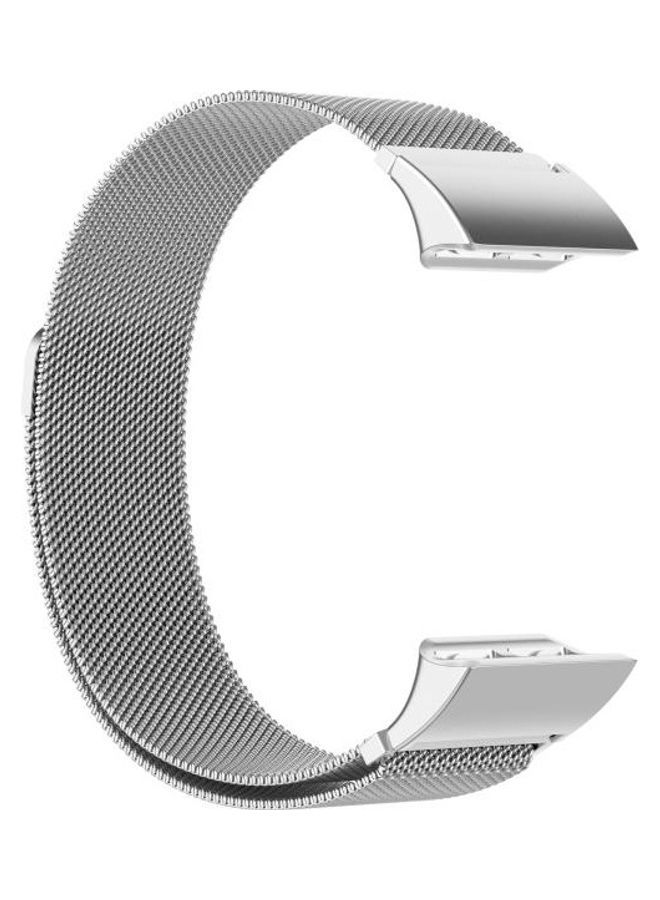 BGM - Milanese Replacement Wrist Strap For Garmin Forerunner 35 / 30 Silver - Image 1