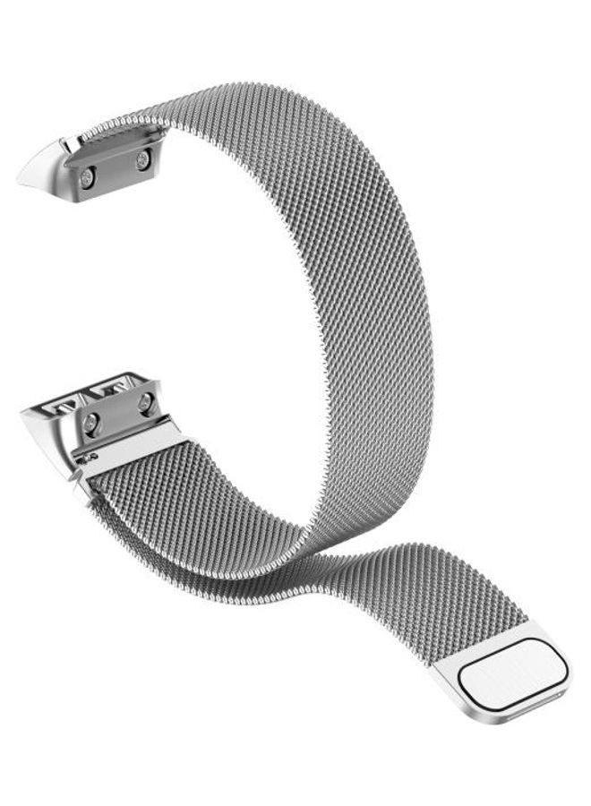 BGM - Milanese Replacement Wrist Strap For Garmin Forerunner 35 / 30 Silver - Image 1