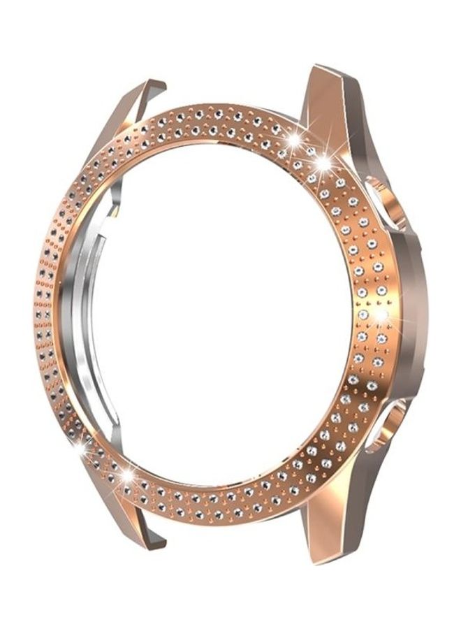 بي جي إم غطاء حماية من البولي كربونات بصفين من الألماس لساعة هواوي GT2 ذهبي وردي - Image 4