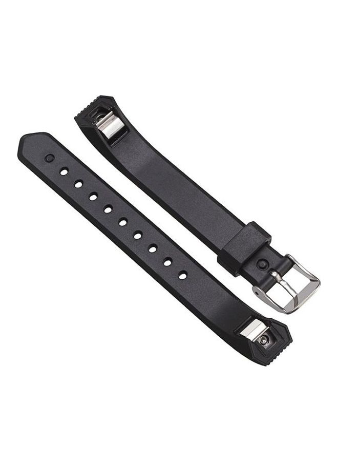 BGM Silicone Replacement Wrist Strap Watchband with Buckle For Fitbit Alta Blue - Image 2