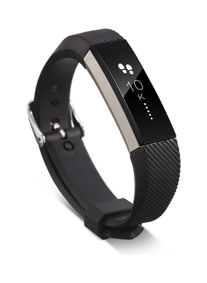 BGM Silicone Replacement Wrist Strap Watchband with Buckle For Fitbit Alta Blue - Image 3