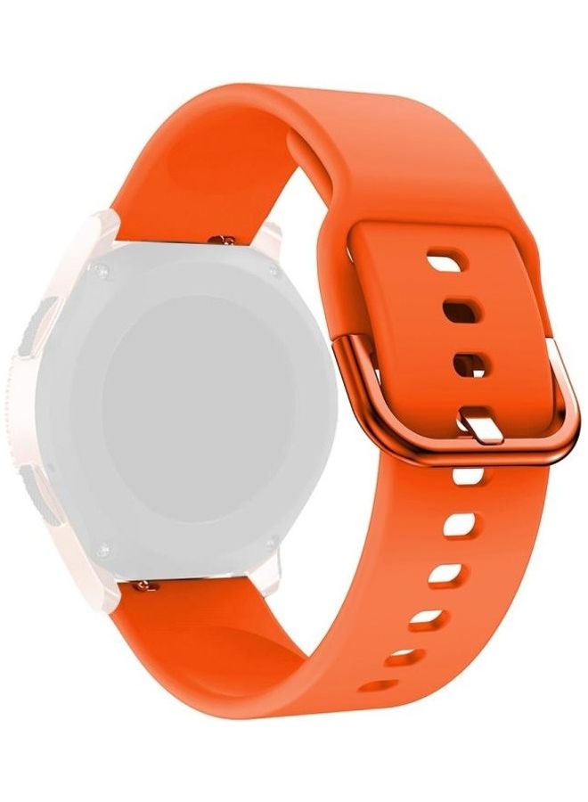 BGM Buckle Silicone Strap For Huawei Watch GT2/ Amazfit BipS 2 Orange - Image 1