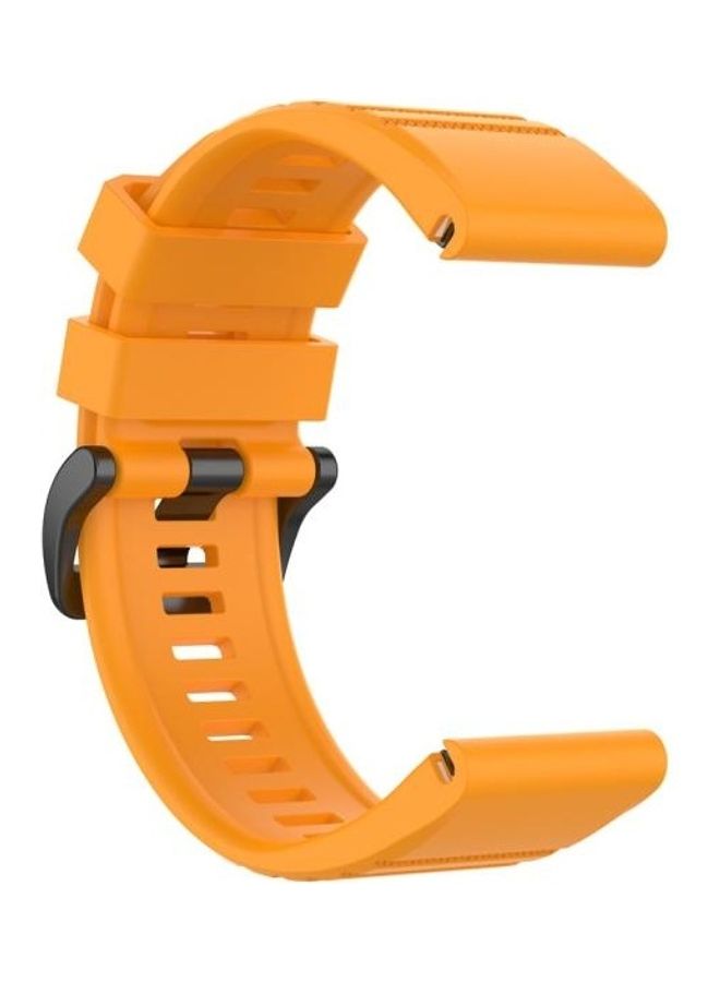 BGM Smart Quick Release Silicon Wrist Strap For Garmin Fenix 6 Yellow - Image 3