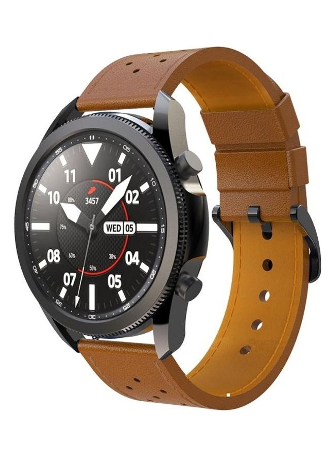 BGM Replacement Strap for Samsung Galaxy Watch 3 45mm Brown - Image 2