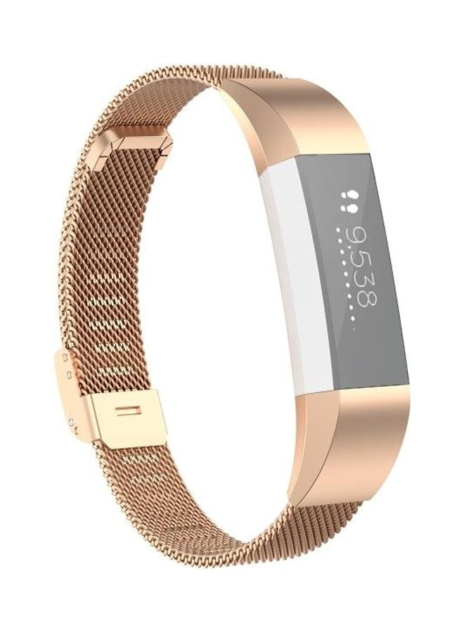 BGM Metal Replacement Strap For Fitbit Alta / Alta HR / ACE Rose Gold - Image 1