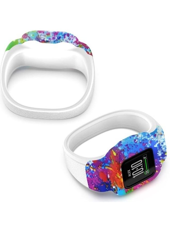 بي جي إم سوار بديل من السيليكون بطبعة بدون إبزيم لساعة جارمين فيفوفيت JR3 - Image 3