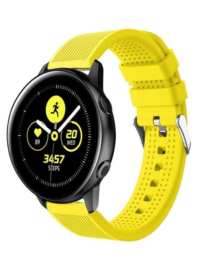 بي جي إم سوار معصم ذكي من السّيليكون لساعة جارمين فيفو أكتيف 3 أصفر - Image 1