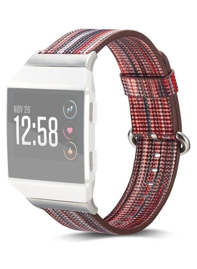 BGM Leather Coloured Drawing Watchband For Fitbit Ionic Multicolour - Image 1