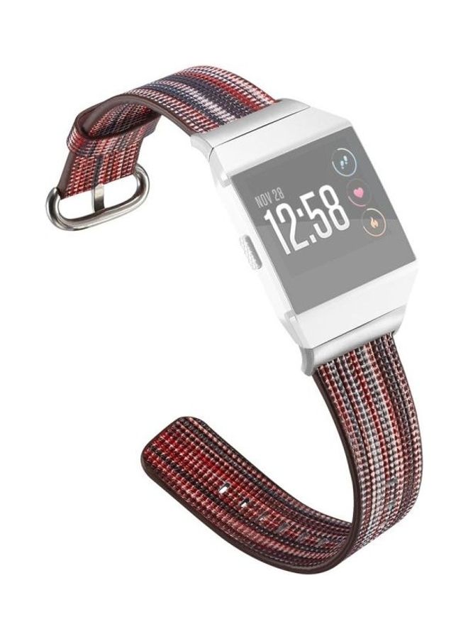 BGM Leather Coloured Drawing Watchband For Fitbit Ionic Multicolour - Image 2