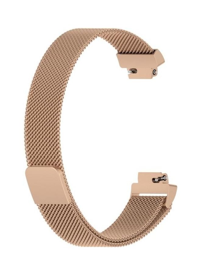 BGM Milanese Replacement Wrist Strap For Fitbit Inspire 2 Rose Gold  - Image 1
